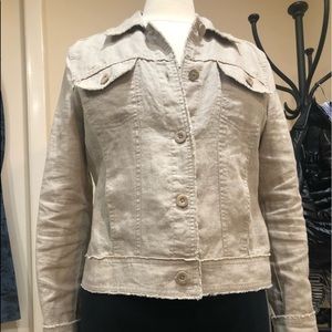 Tommy Bahama Linen Raw-Edge Jacket